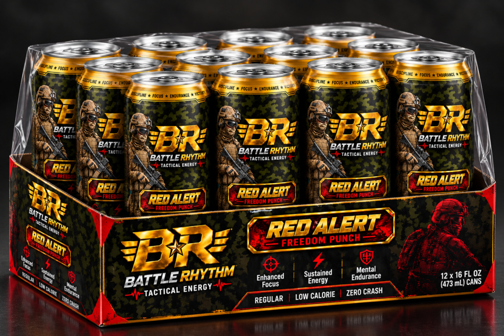 battle rhythm red alert energy drink pack